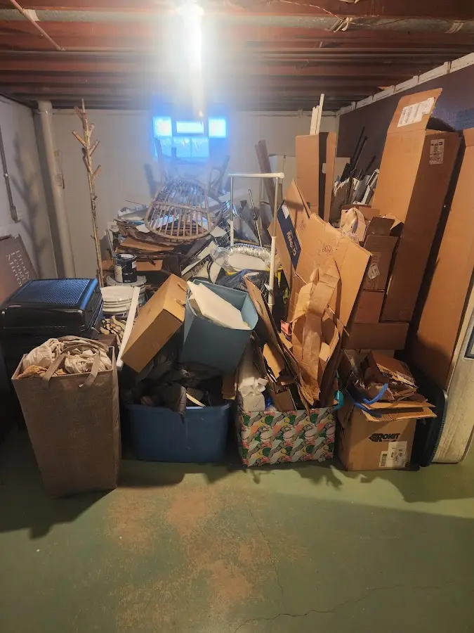 Roll-off dumpster container at job site for Construction Dumpster Rental in Orange